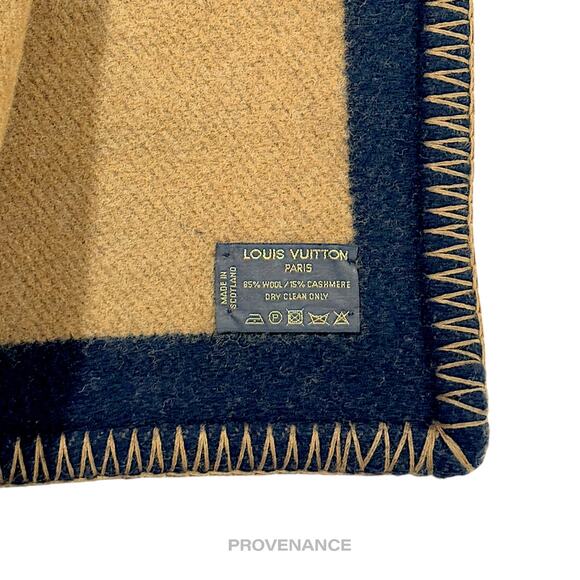 🔴 Louis Vuitton Initials Karakoram Blanket - Wool Cashmere - Picture 11 of 11